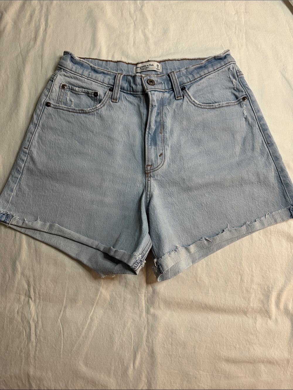 Abercrombie & Fitch Curve Love High Rise Dad Short Size 28